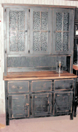 Hickory Primitive hutch