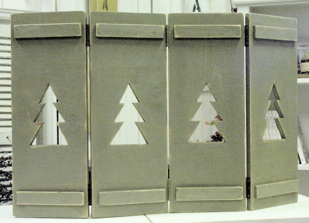 Shutters - fireplace screen