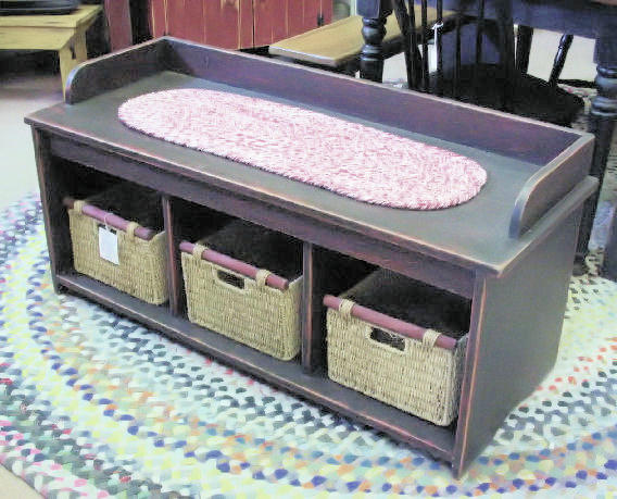 3 Cubbie Bench