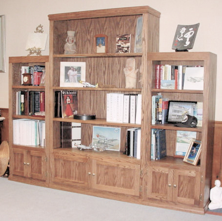 Large Oak Book Case