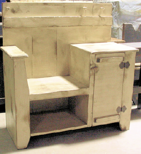 Primitive telephone chair