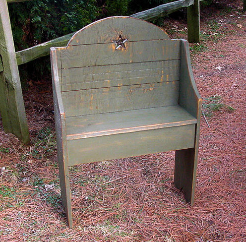 Primitive park bench